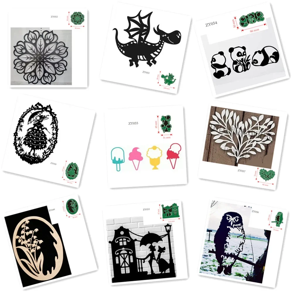 Металлические штампы для резки животных цветов мороженого совы панды украшения