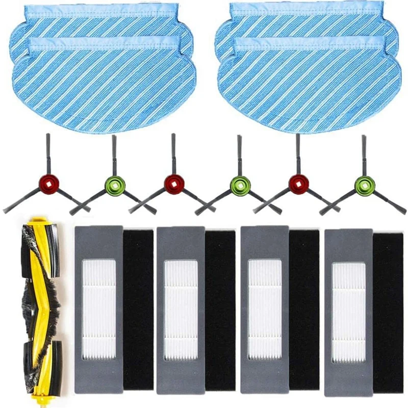 

AD-Replacement Parts Roller Brush Side Brush Filters Mop Pads For Ecovacs 920 950 T5 Vacuum Cleaner Accessories