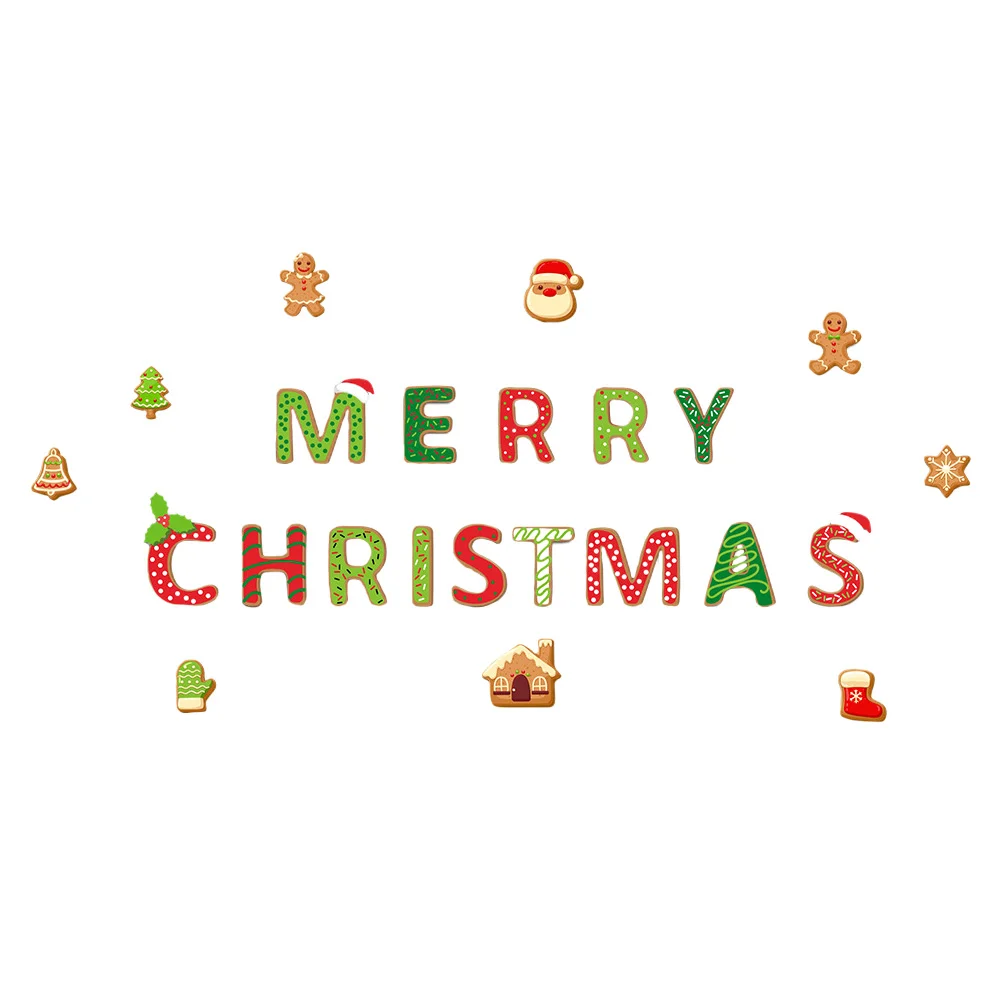 

Christmas Magnets Magnet Garage Fridge Refrigerator Doorstickers Sticker Decorations Car Merry Magnetic Cartoon Set Gifts Decal