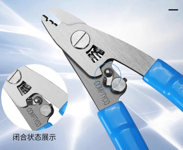 Stainless Steel Fiber Nomiller Pliers VCFS-30 Three-Mouth Stripping Plier Three Jaw Tongs