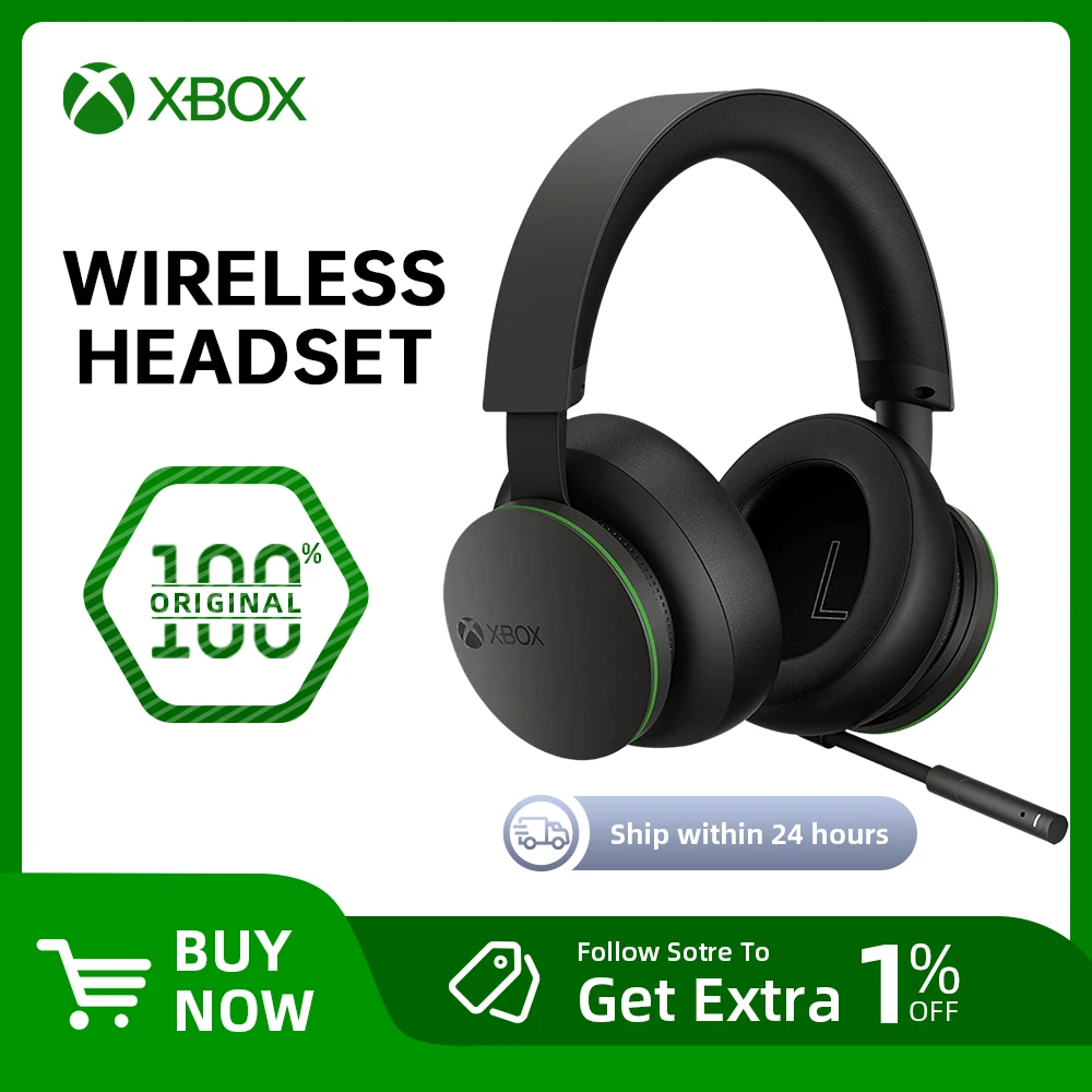 100% новая Оригинальная беспроводная гарнитура Microsoft Xbox ...
