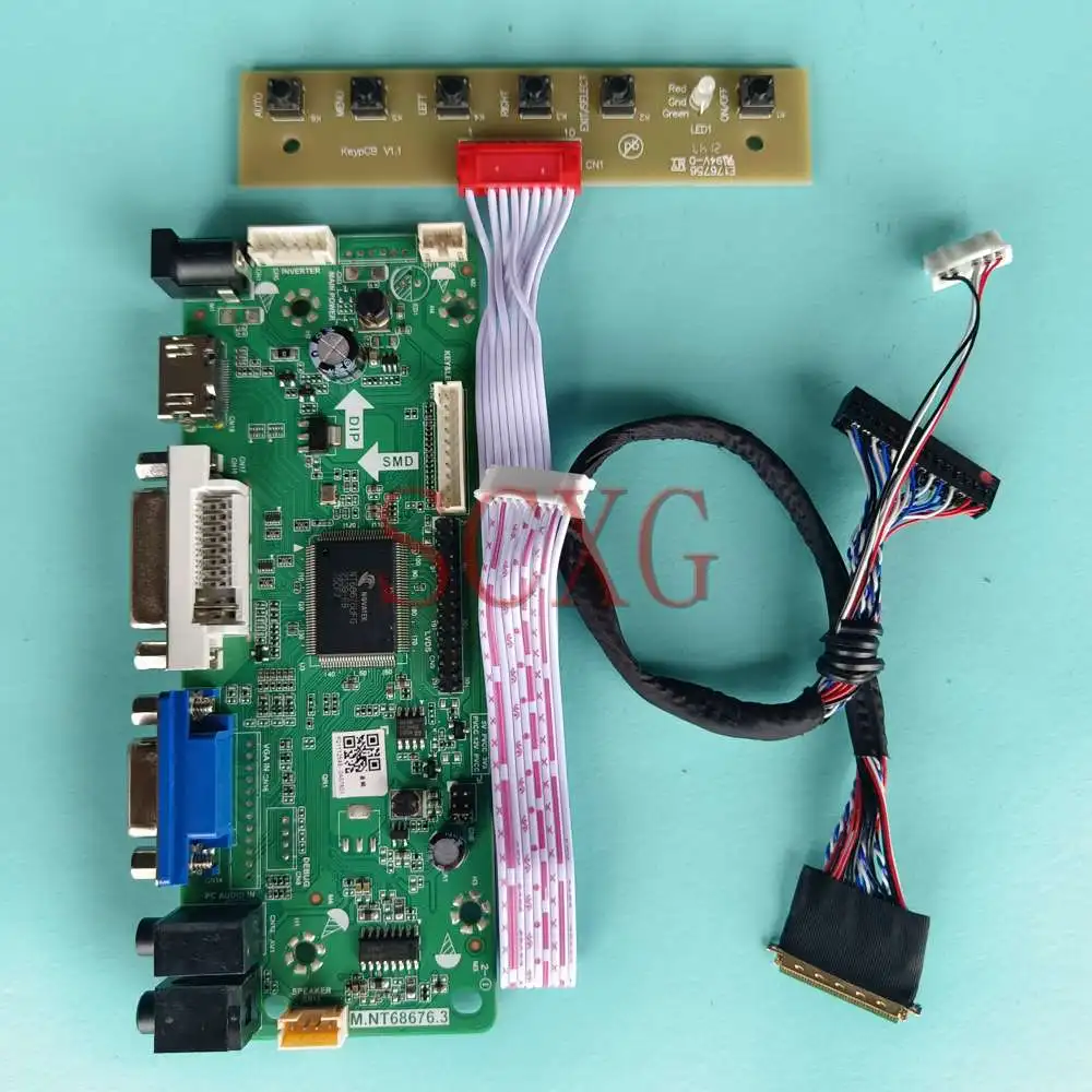 

DIY Kit For LP156WH3-TLS1 60Hz 40 Pin LVDS 15.6" Laptops Panel 1366*768 DVI VGA HDMI-Compatible Matrix LCD Controller Board