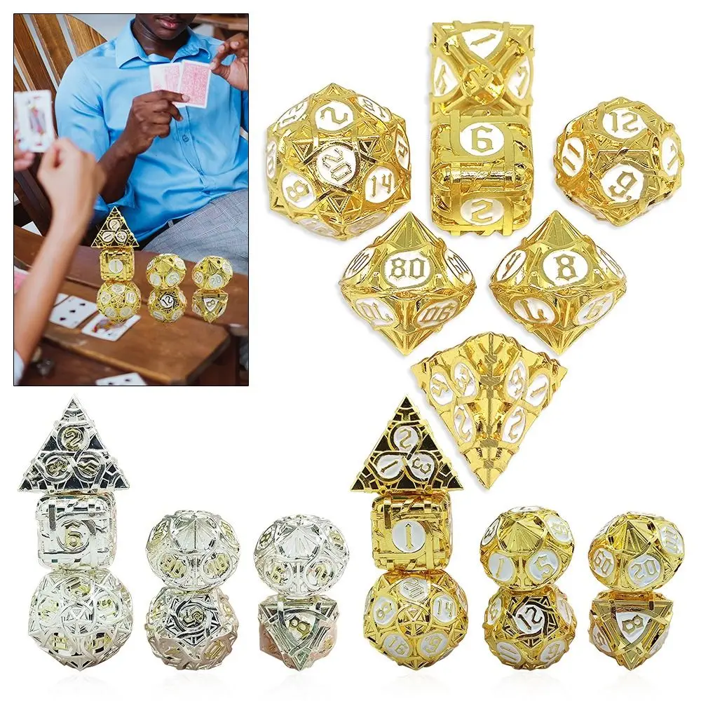 

7 шт. креативные цветные многогранные подарочные настольные детали для D & d принадлежность для игр Set