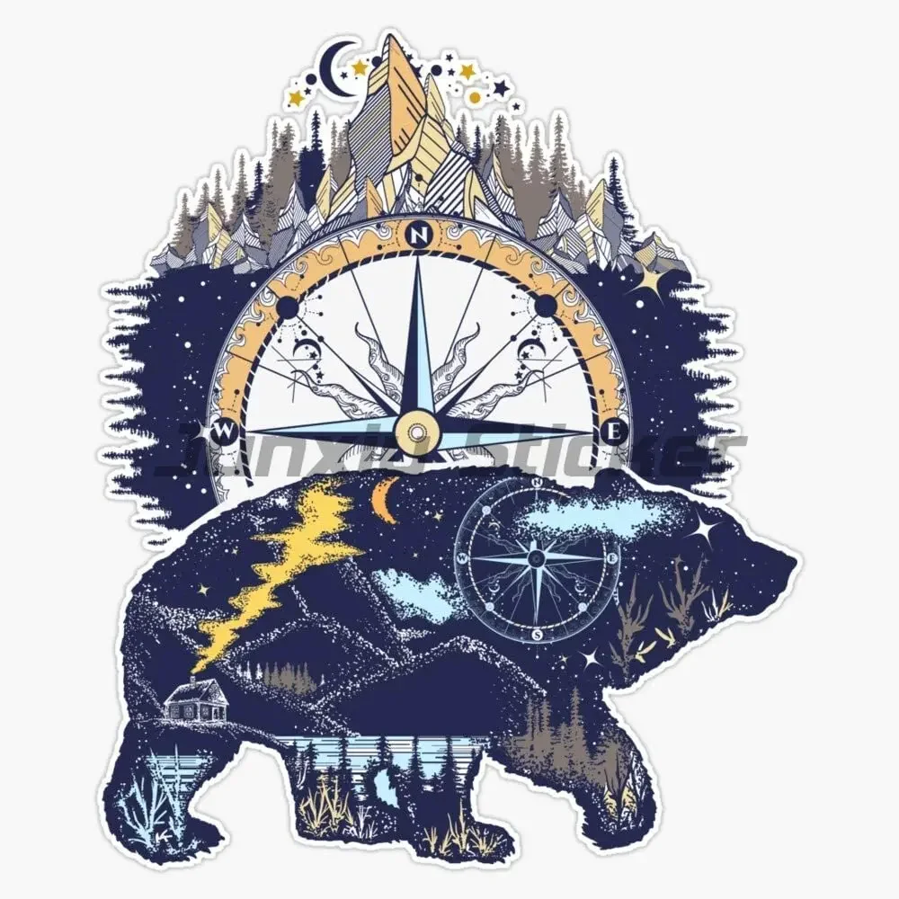 

Забавная морская тема, компас, ПВХ, мотоциклетная автомобильная наклейка для авто, мотокросса, гоночный ноутбук, шлем, багажник, виниловая водонепроницаемая наклейка