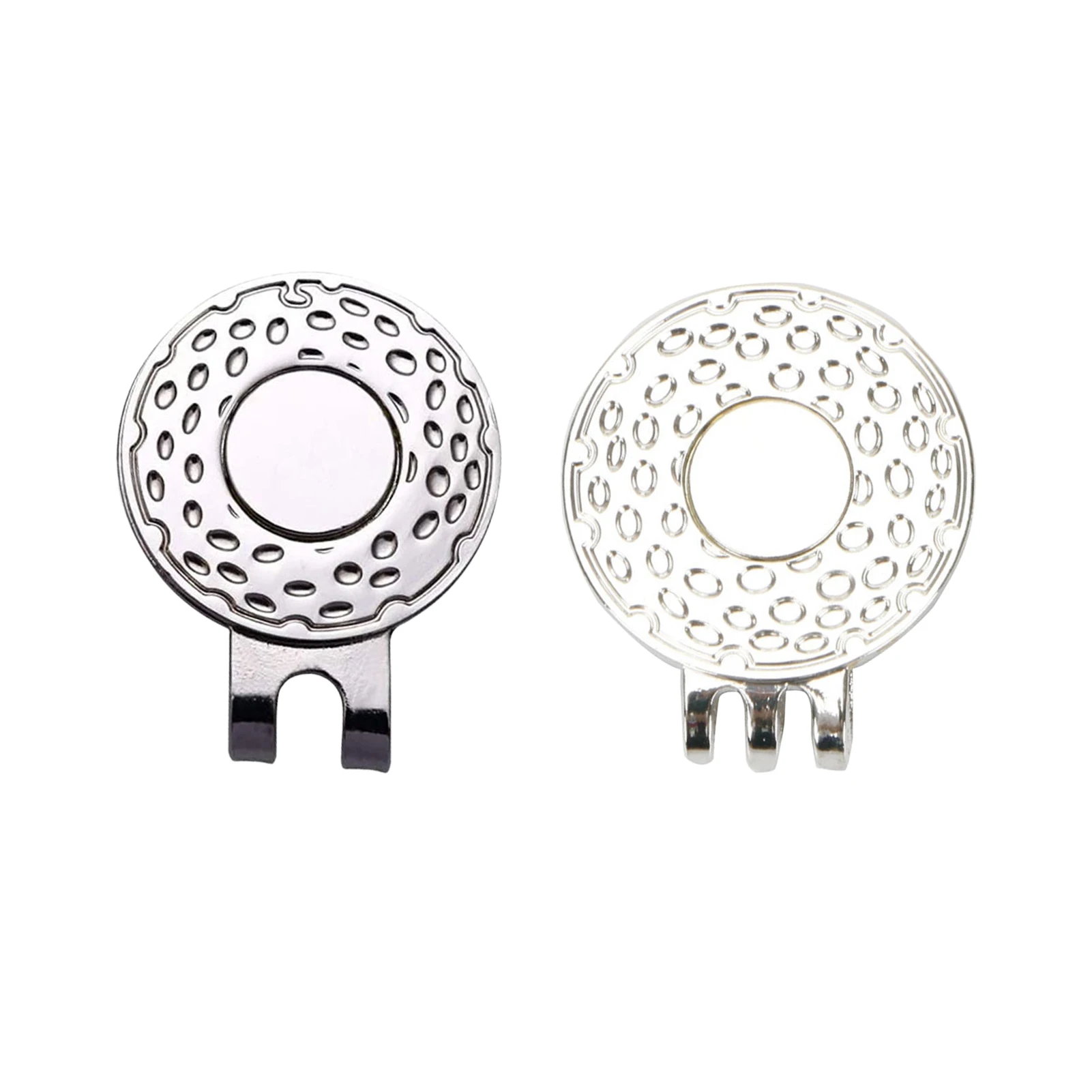 

Magnetic Golf Marker Hat Clip 25mm Golf Ball Aiming Marker Stand Magnetic Golf Cap Clamp To Attach Ball Marker For Golfers And