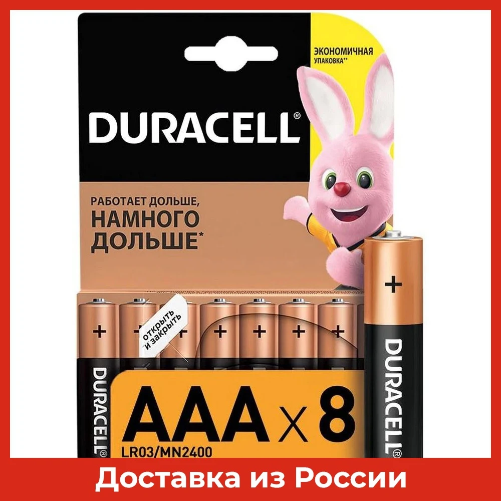 Батарея Duracell Basic LR03-8BL AAA (8шт. уп) |