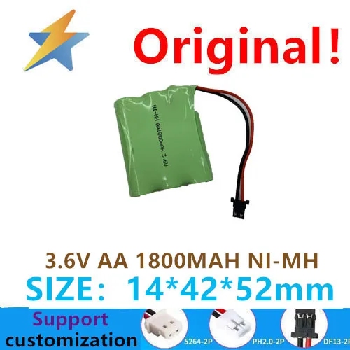 

Купить больше будет дешево, никель-металлогидридный аккумулятор 3,6 в AA 1800 мАч, беспроводной телефон для мам, стационарная игрушка с Черной г...