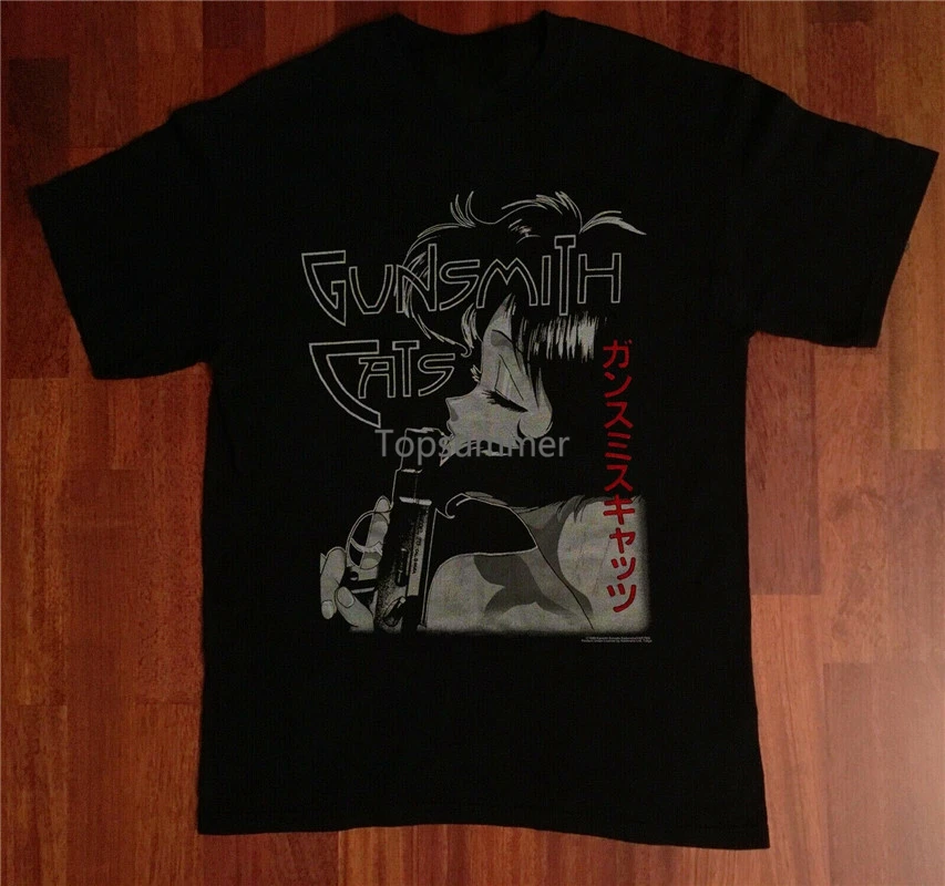 

Vintgae Gunsmith Cats T Shirt 90'S Anime Akira Hook Ups Reprint Brand Fashion Tee Tshirt