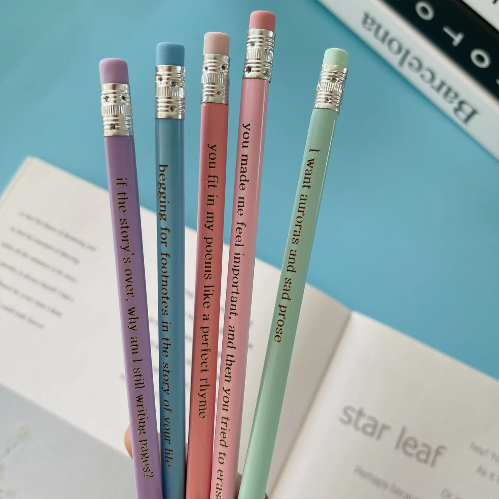 Набор карандашей в стиле рок/печаль для детей набор из 5 деревянных