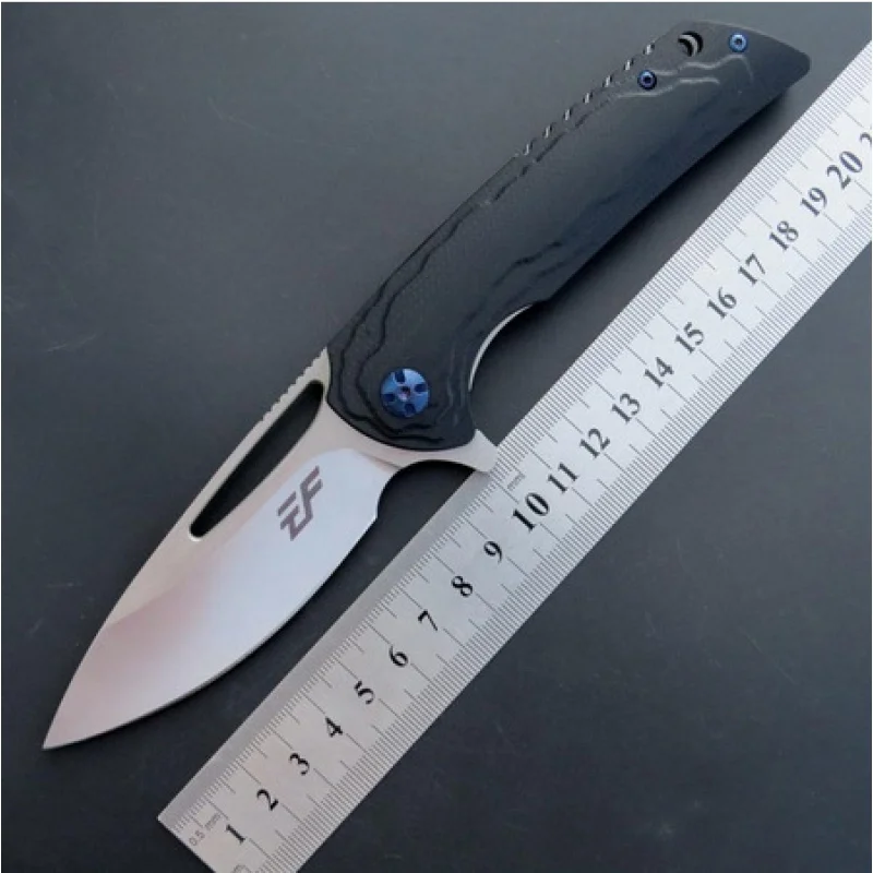 

EF928 Folding Portable Knife D2 Blade+ G10 Handle Camping Hunting a Folding Knife Kitchenware Outdoor EDC Tools