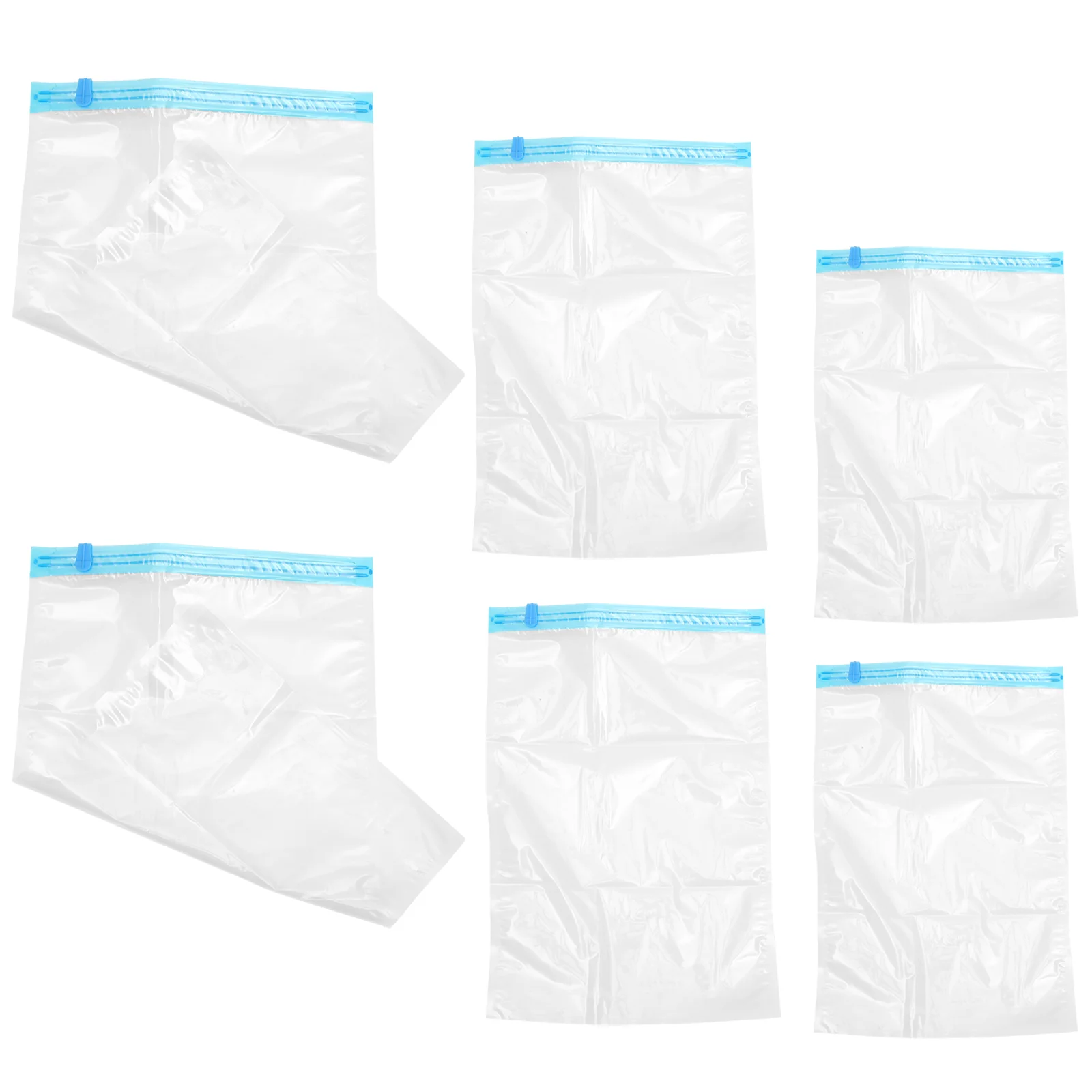

6 Pcs Vacuum Seal Clothes Bag Compression Pe Material Quilt Storage Bags Travel