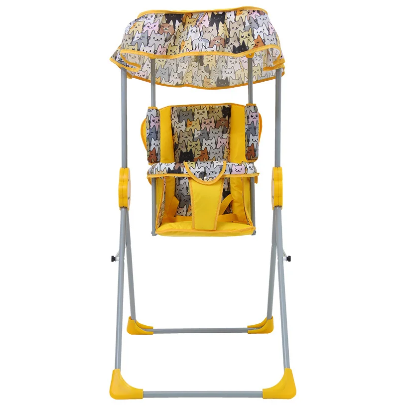 Качели Фея Малыш с тентом желтый | Игрушки и хобби