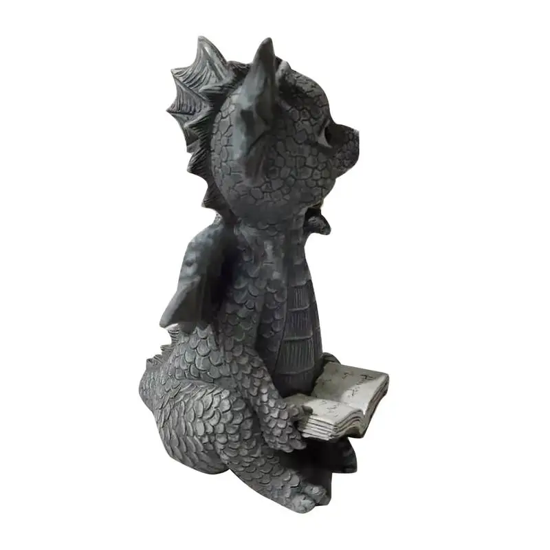 

Dragon Garden Statue Adorable Baby Resin Dragon Figurines Outdoor Spring Decorations For Patio Yard Lawn Porch Ornament Gift