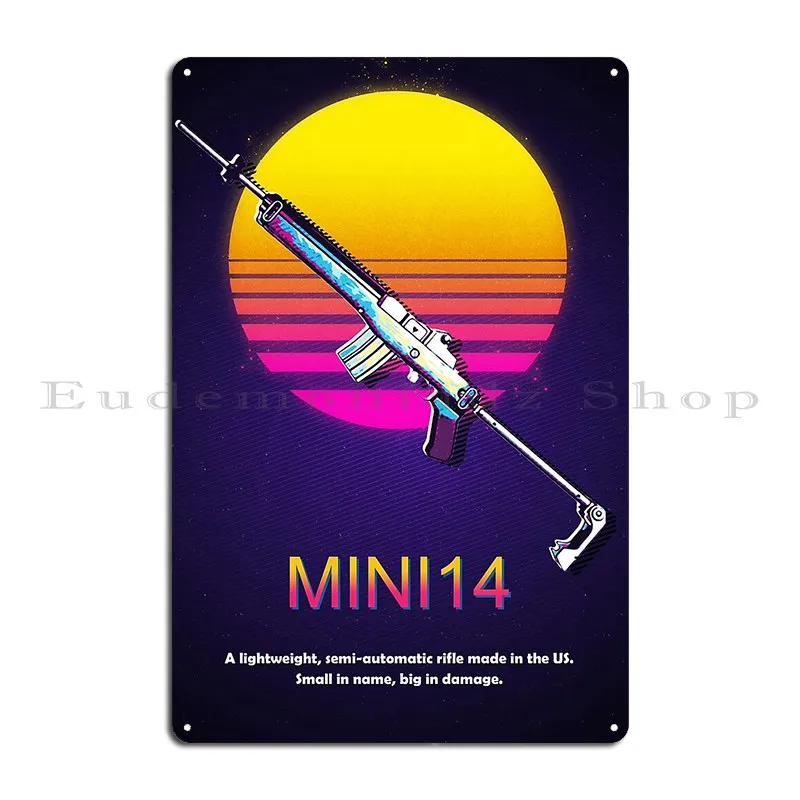 Mini14 оружие Xezyy металлический знак дизайн украшение кухонный клуб печать жестяной
