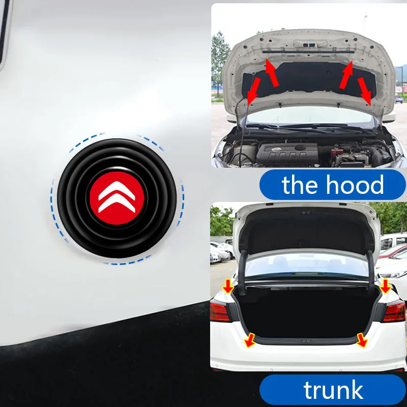 4 шт. амортизирующие наклейки на автомобильные дверные переключатели для Citroens C1 C2