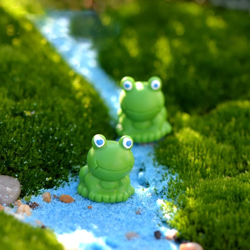 Миниатюрные фигурки животных Медведь Кролик собака маленький домик микро-фея