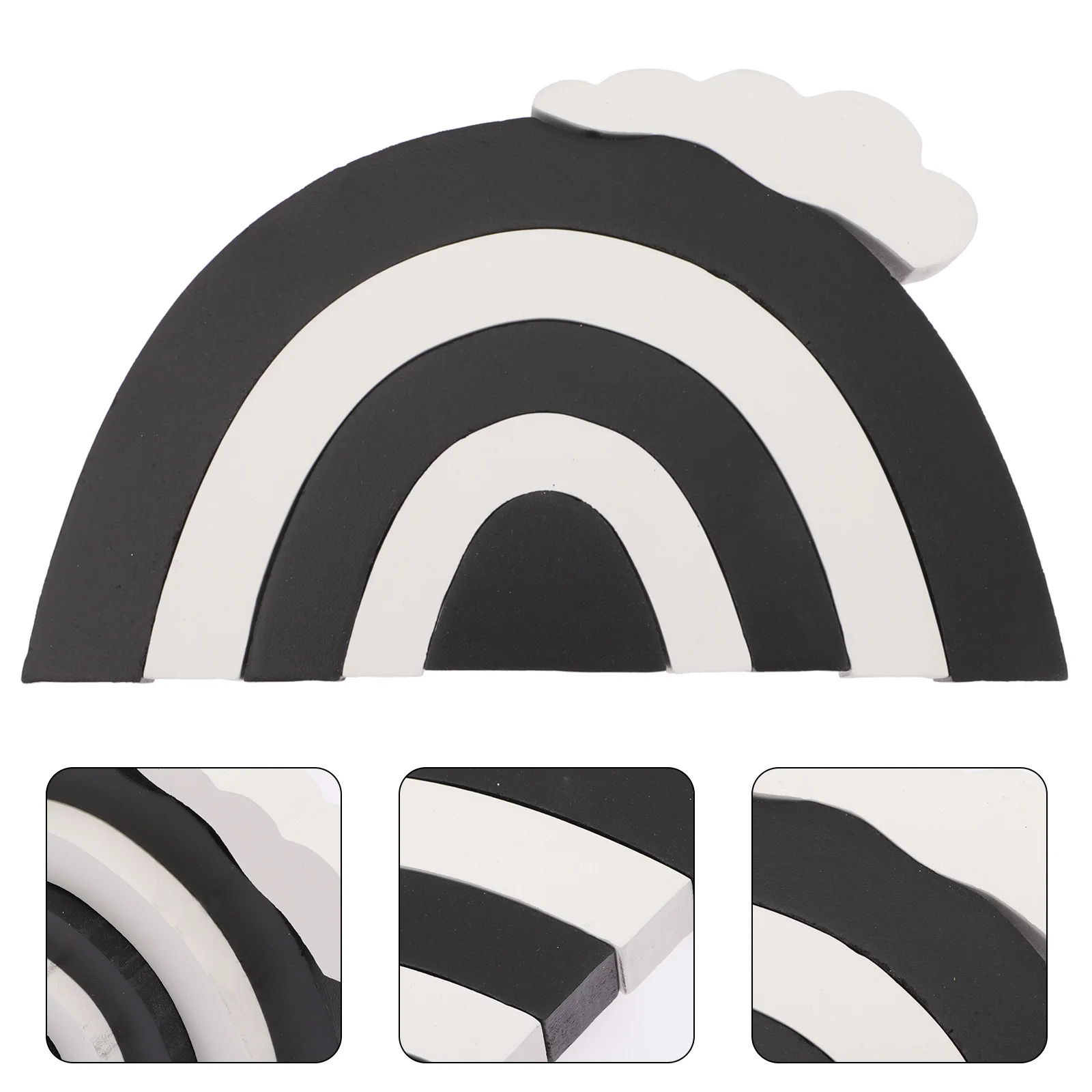 

Rainbow Stacking Wooden Toy Rings Stacker Blocks Toys Circle Grimms Cups Pastel Baby Geometric Stem Monochrome Kids Block