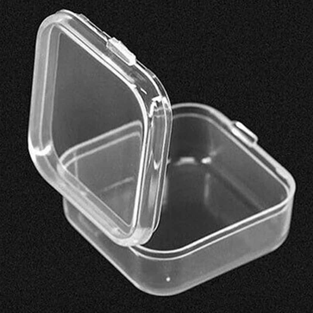 

Multifunctional Storage Box Transparent Dust-Proof Earing Earplug Fishing Gear Hook Jewelry Medicines Non-Toxic