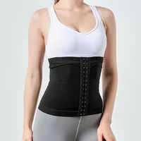 plus size men and women waist trainer sweat with 3 hooks tummy slimming belt body shaper loss weight waist belt corset sweat
