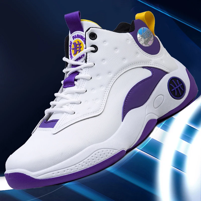 

New Autumn Popular Casual Sports Basketball Shoes Mens Trend Sports Shoes Rebound Breathable Rubber Sole Fashion Sports Shoes