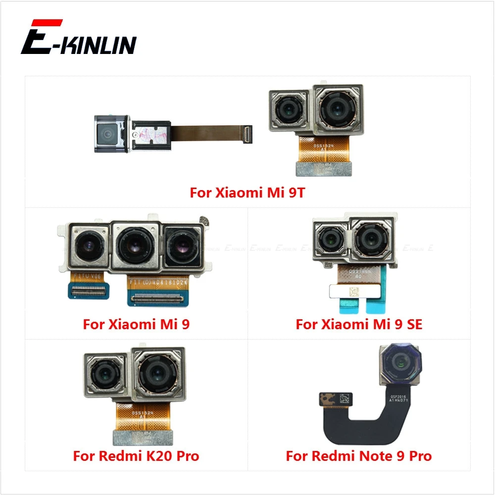 

Задняя Основная фронтальная селфи камера для Xiaomi Mi 9T 9 SE Redmi K20 Note 9 Pro маленький Модуль Ленточный гибкий кабель