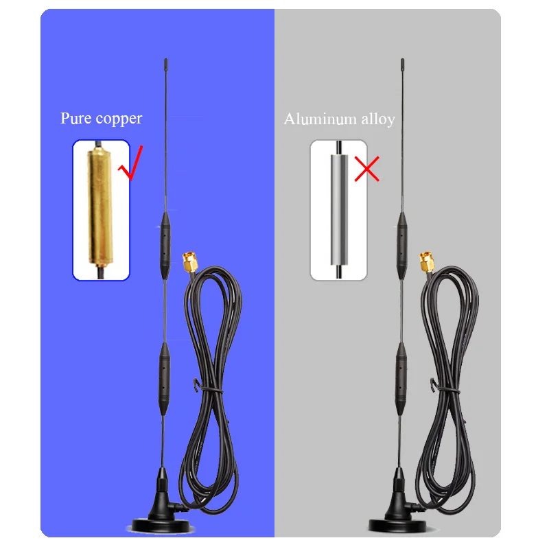 Indoor Outdoor 4G Lte Antenna 700-2700MHz 40dBi Signal Booster Wifi Antenna with 3 Meters Extension Cable SMA Male Connector