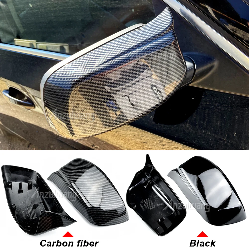 

Carbon Fiber Pattern Black Side Mirror cover Replacement for BMW 5 Series E60 E61 E63 E64 2004-2008 520i 525i 528i 528xi 530i