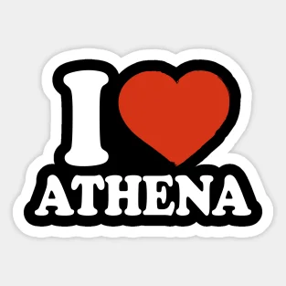 

Love Athena 5PCS Stickers for Living Room Bumper Print Background Art Funny Room Kid Cartoon Car Decor Wall Window Cute