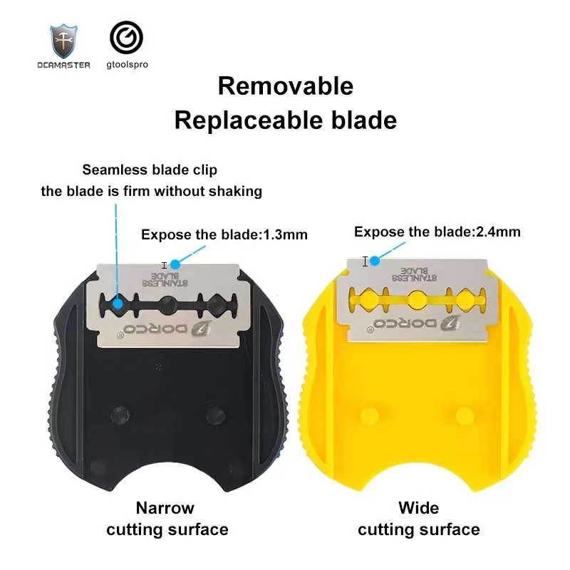 

1 set OCAMASTER G0-013 Tool holder Double-Sided Separate Blade Fixture For Edge LCD Screen Touch Glass Disassemble Repair Kit