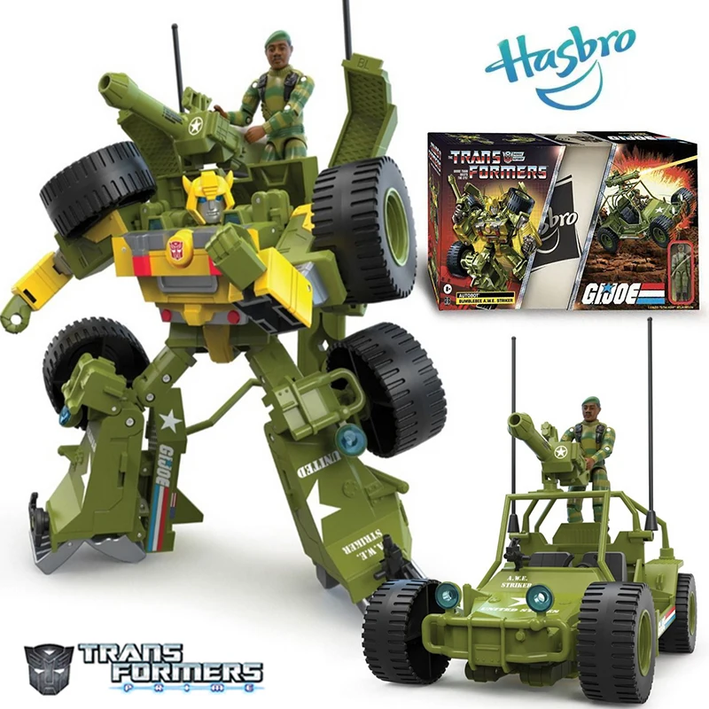

Hasbro Transformers G.I.JOE Limited Edition Autobot TROOPER3 Bumblebee A.W.E. Striker Deluxe Class Action Figure Toy Gift