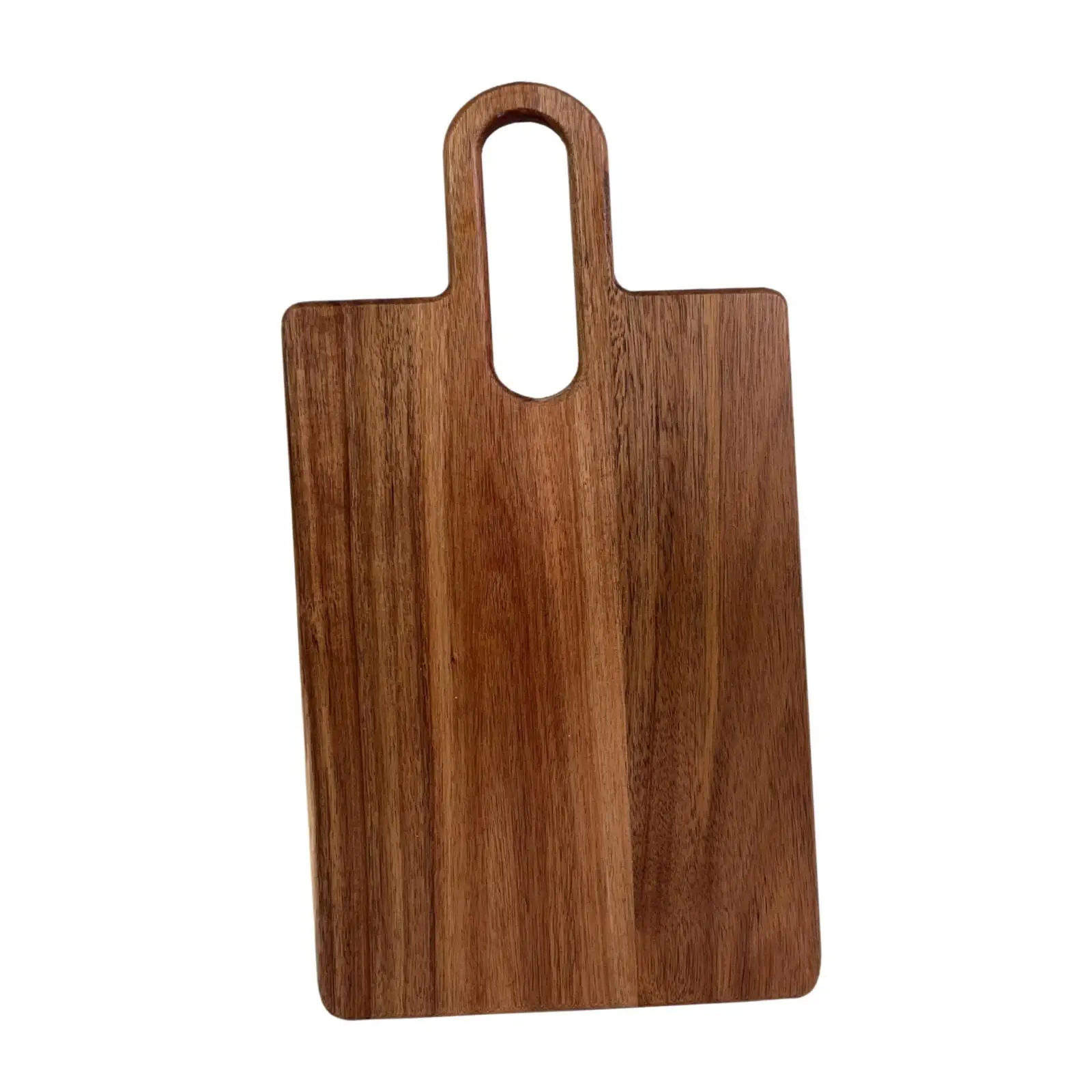 Деревянная разделочная доска с ручкой Прочная двухсторонняя Сервировочная