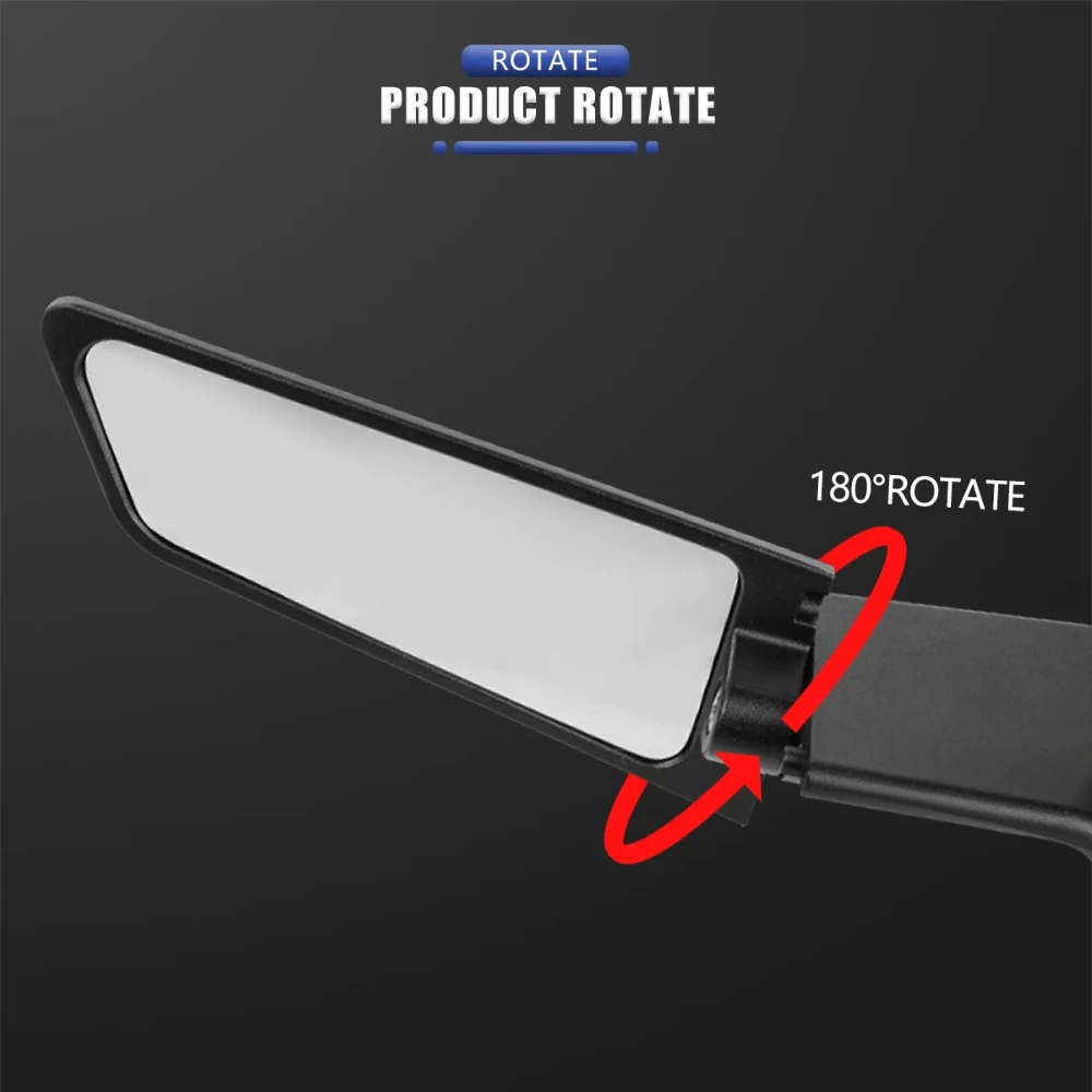 Фото Модифицированное зеркало заднего вида для мотоцикла с винг-спойлером 360° °   Поворотное универсальное зеркало заднего вида с ЧПУ для BENELLI TNT25 250 TNT 25N TNT25N TNT25 TNT600 №5