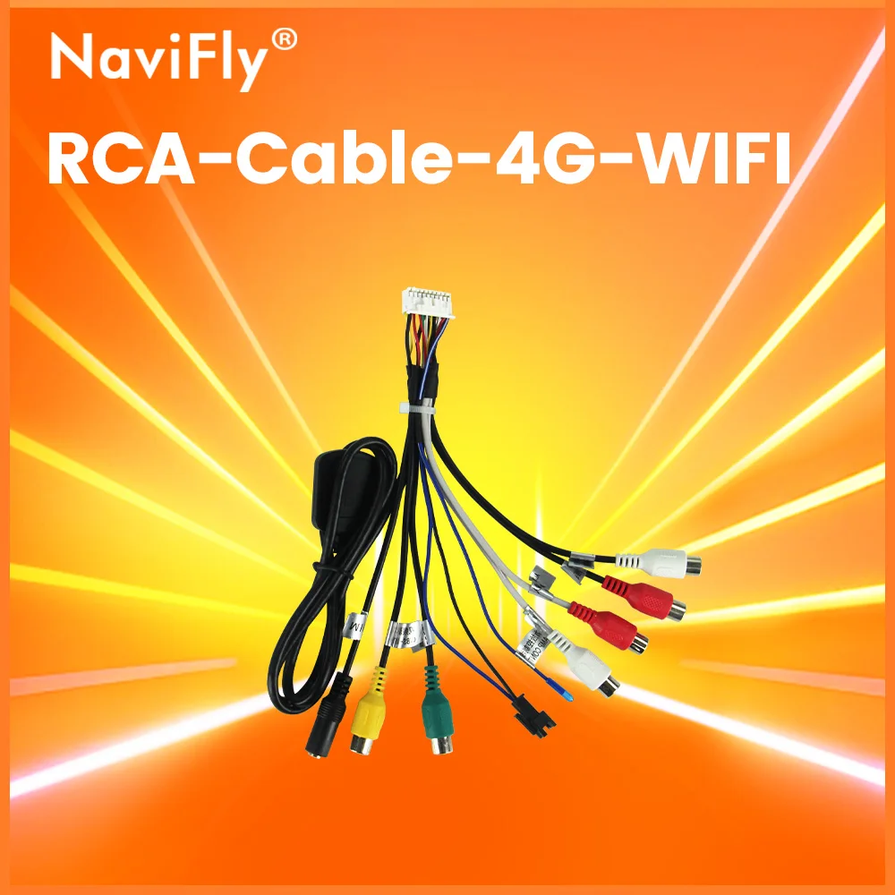 Автомобильный Радиоприемник Android 20-контактный 4g Wifi Версия С Кабелем Rca