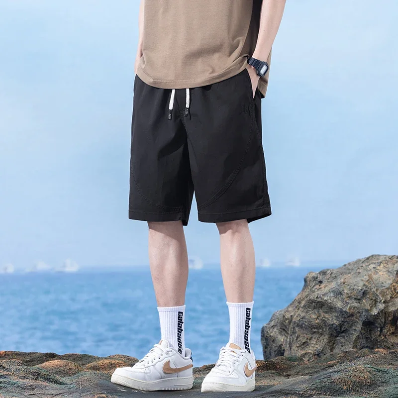 Новое поступление летние мужские шорты тканевые повседневные корейская мода