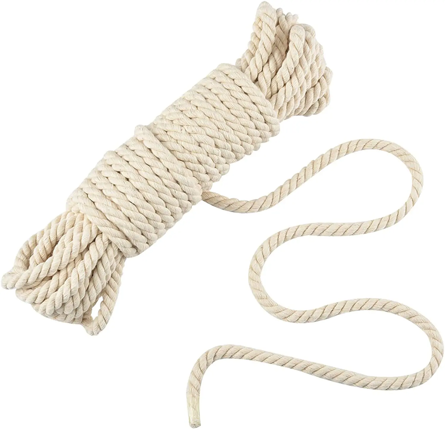 

Natural Macrame Cord String Cotton Twisted Twine Rope DIY Craft Knitting Making Plant Hangers Wall Hangings Deco 1/2/3/4/5/6/8/1