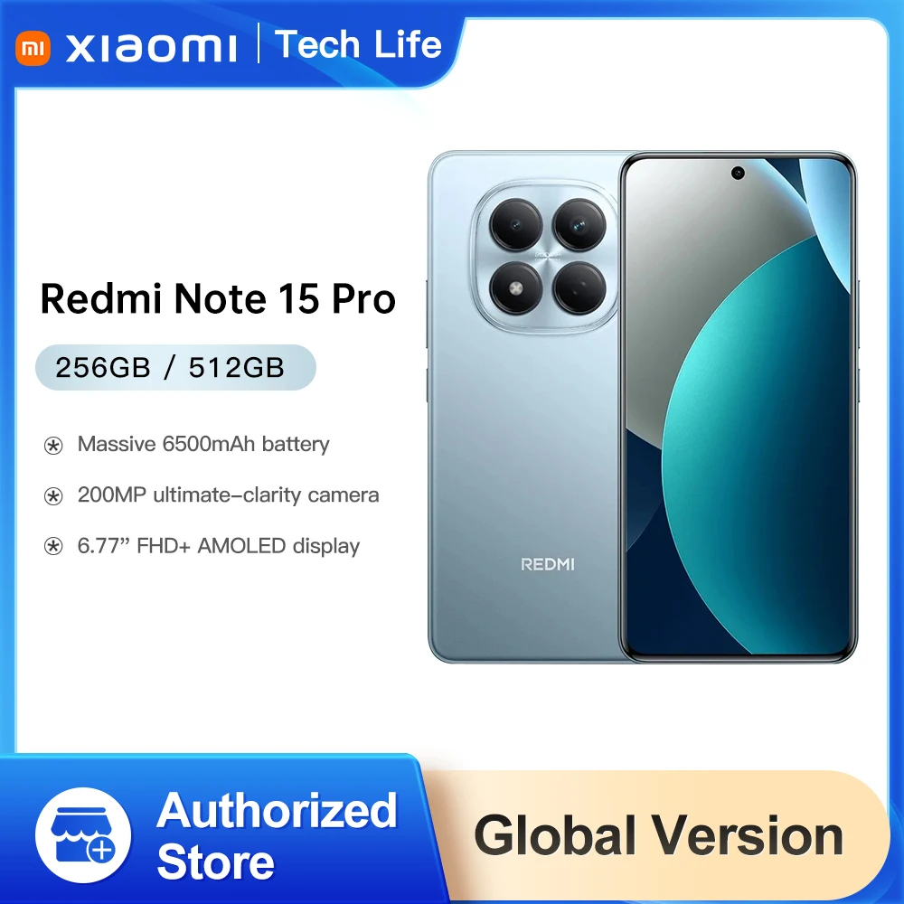 Смартфон Xiaomi Redmi Note 15 Pro, 8/256ГБ, 12/256ГБ, 12/512ГБ, global