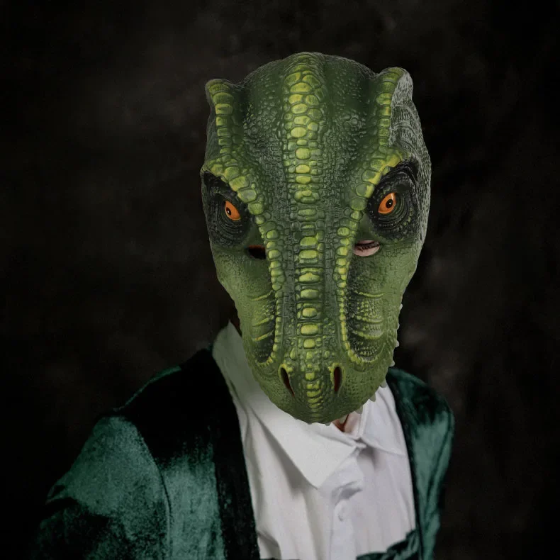 Хэллоуин Карнавал Вечеринка Пу Пена Динозавр Тираннозавр Маска Лицевой Щит