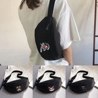 mens and womens waist bag outdoor sports running cycling chest bag samurai printing waist bags fashion messenger key bags