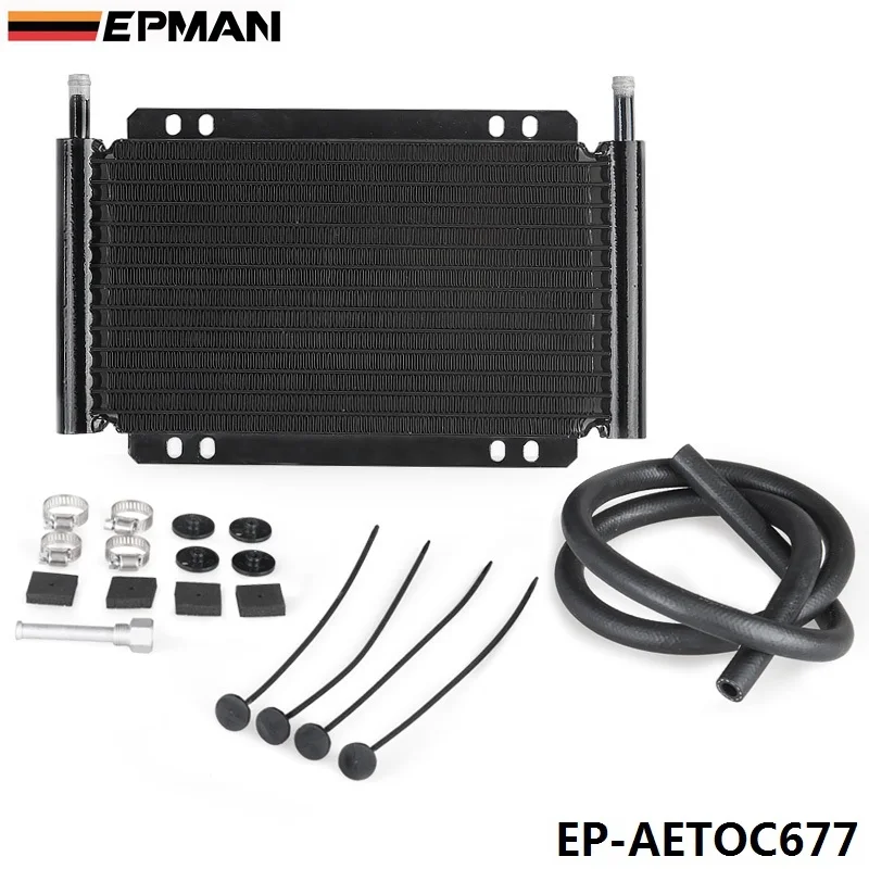 

Racing Car Series 8000 Type 13 Row Aluminum Plate & Fin Transmission Oil Cooler EP-AETOC677