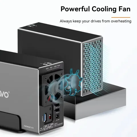 Док-станция MAIWO 2-х ячеек для жесткого диска SATA-USB 3.0 Док-станция для жесткого диска 3,5 дюйма с 4 режимами RAID