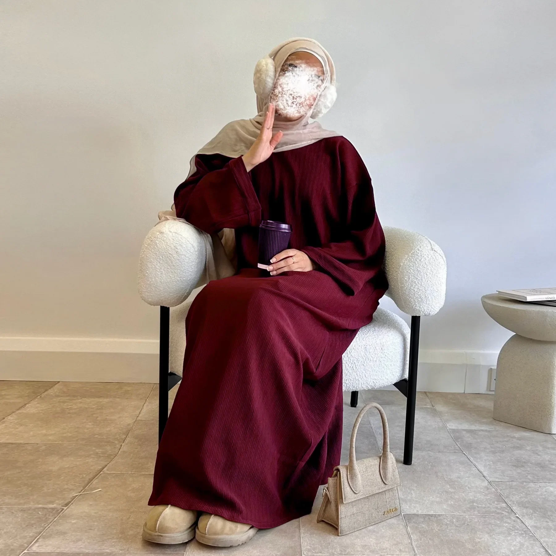 Свободное закрытое Абая Дубай Роскошное мусульманское платье Женское турецкое