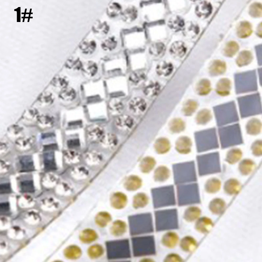 

Cars Home Furniture Ribbon Rhinestone Shoes And Hats Silver Trim Iron On Mobile Phone Shells Rhinestone Ribbon
