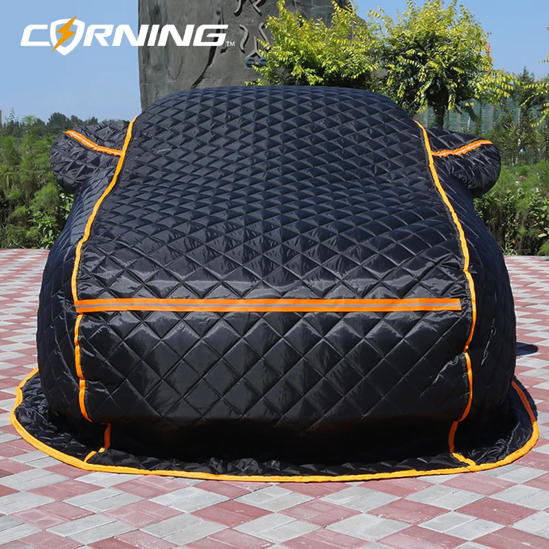 

Car Cover Waterproof Outdoor Winter Car Covers Cotton Thickened Protection Full Snow Cover Sunshade for Sedan SUV Business Cars