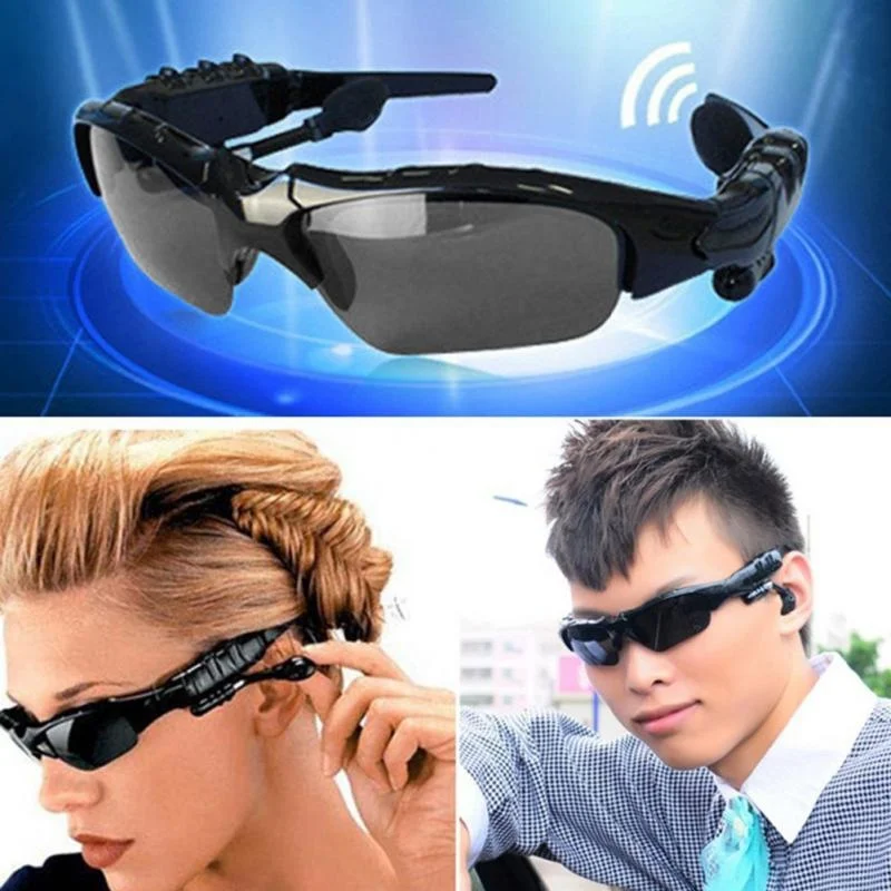 Модные беспроводные наушники Bluetooth 4 1 Стерео солнцезащитные очки Спортивная