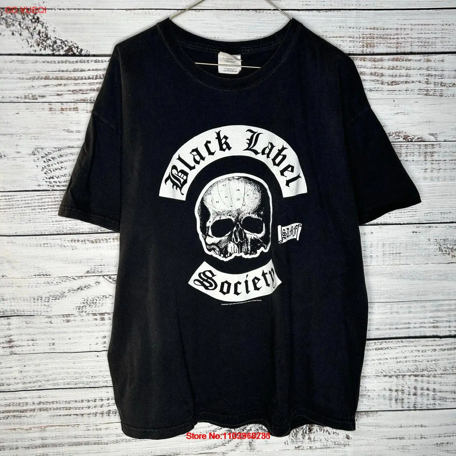 Мужская винтажная футболка BLS Black Label Society из хлопка