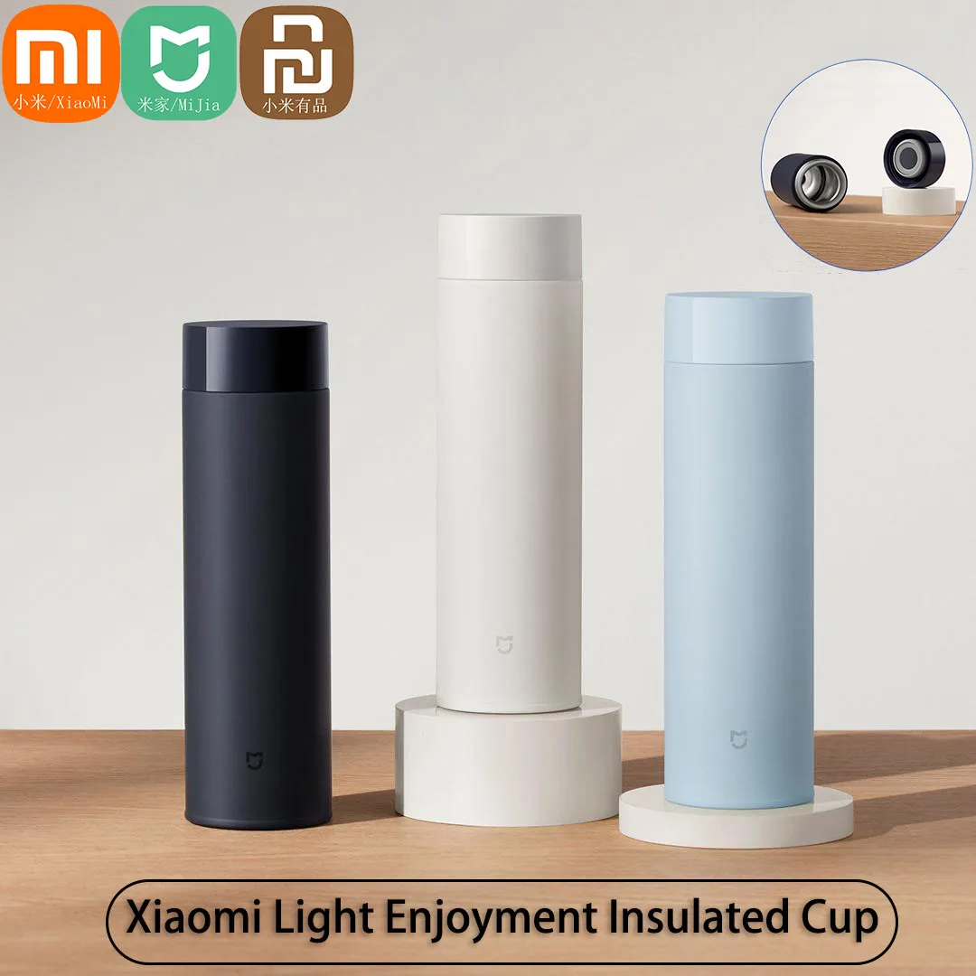 Фото Умная термокружка Xiaomi Mijia 500 мл, внутренняя часть из нержавеющей стали 316L, 6 часов длительного сохранения тепла, 10 часов сохранения холода, вакуумная кружка с функцией сохранения температуры. №1