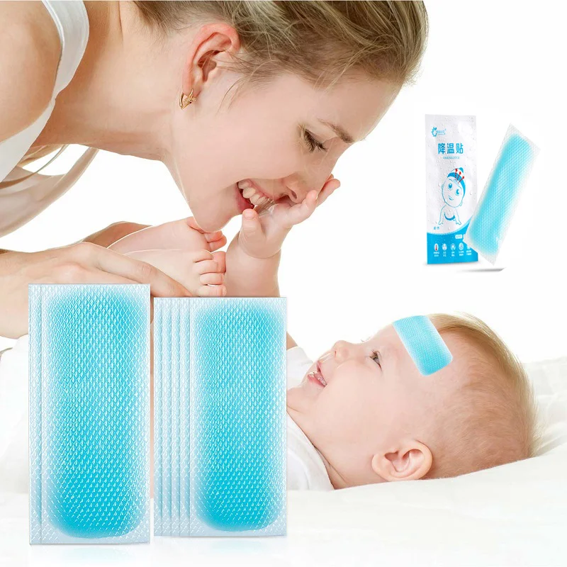 

20/50Pcs Baby Cooling Patches for Fever Down Plaster Migraine Headache Lower Temperature Sticker for Discomfort & Pain Relief