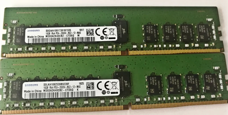 

RAM 16G 1RX4 DDR4 2666 ECC Server Memory M393A2K40CB2/BB2-CTD6Q 1PCS