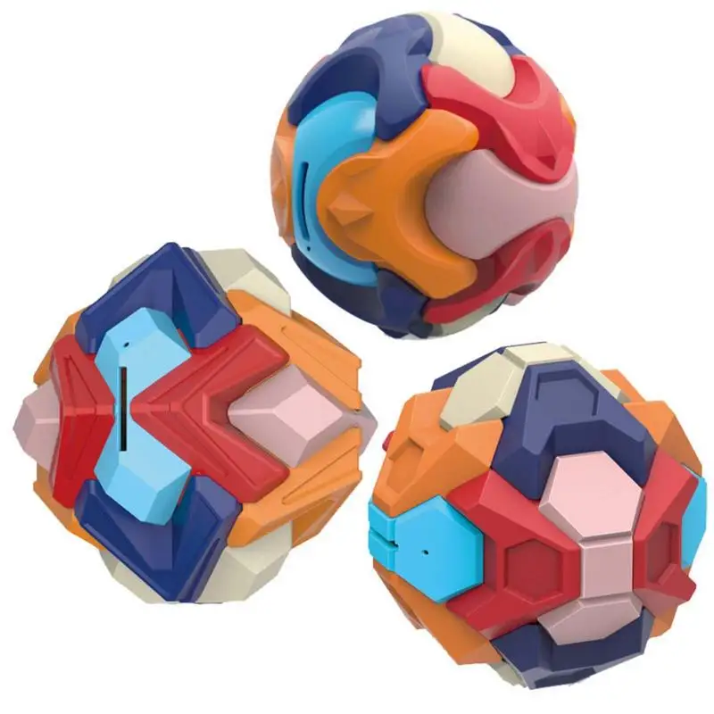 

Puzzle Assembly Ball 3D Intelligence Building Blocks DIY Puzzle Thinking Ability Building Blocks Toy Ball Coin Money Banks