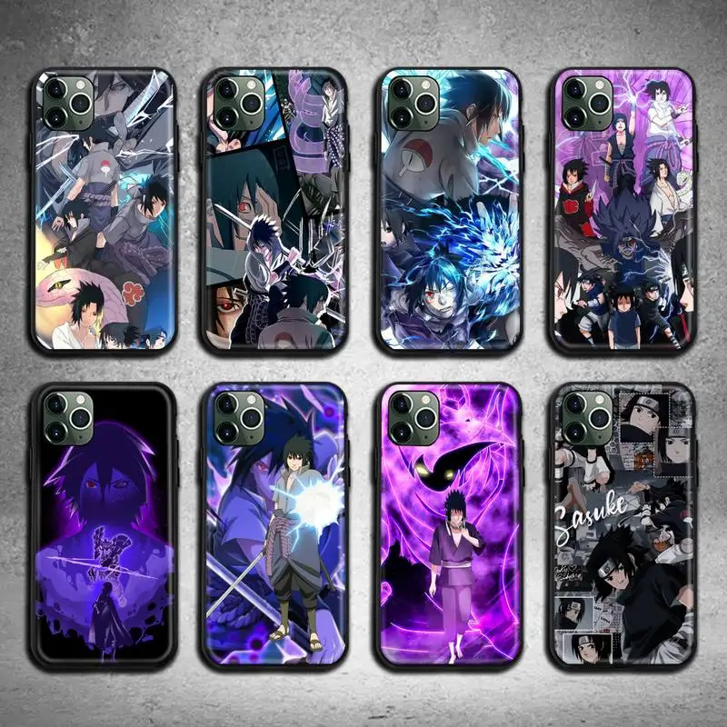 

Naruto Uchiha Sasuke Phone Case For iphone 13 12 11 Pro Max Mini XS Max 8 7 6 6S Plus X 5S SE 2020 XR cover